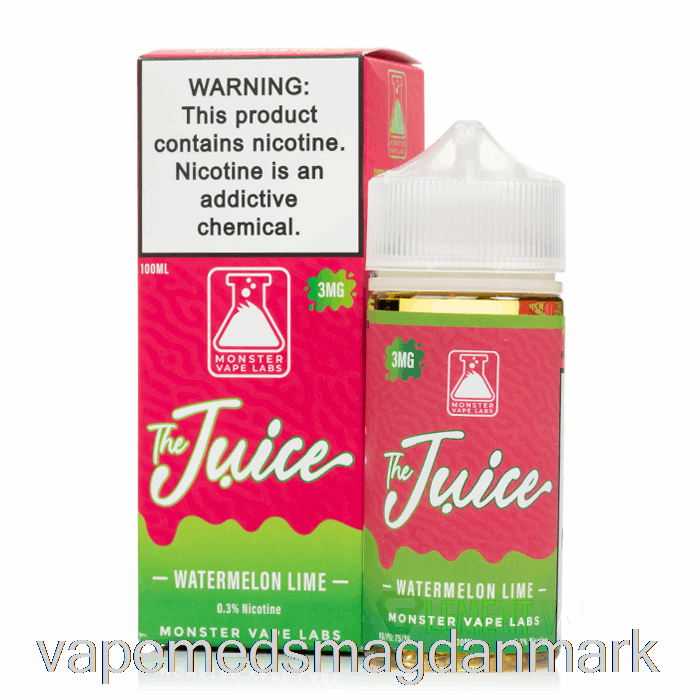 Vape Væske Vandmelon Lime - Saften - 100ml 0mg